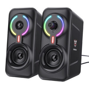 ONIKUMA L6 Computer Speaker 5W*2 Multimedia Speaker with BT5.0 and AUX Mode HIFI Sound Quality RGB Light for PC Phone