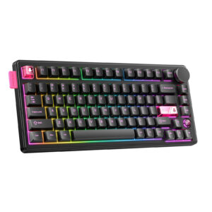 ONIKUMA MT706 81-Keys Hot Swappable Triple Mode Mechanical Keyboard(Black)