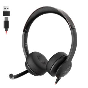 ONIKUMA X37 Call Center Headset - HD Audio, Noise-Cancelling Mic,Comfortable Design
