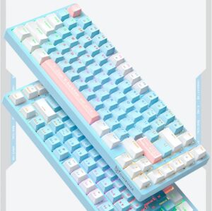 Onikuma G52 82 Keys Mechanical Gaming Keyboard Hot Swappable Brown/blue Switch Rgb Usb Type-c Wired 75% Layout Gaming